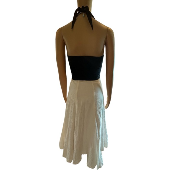 Christopher Deane Black & Cream Halter Dress Size 2 - Picture 6 of 6
